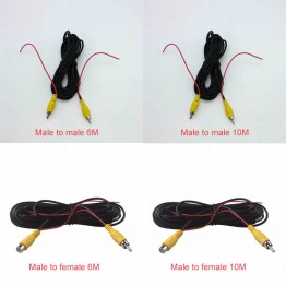 1pcs Reversing male and female video extension cable car camera car universal one machine screen lotus headband trigger