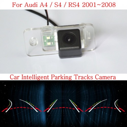 Car Intelligent Parking Tracks Camera FOR Audi A4 S4 RS4 HD CCD Night Vision Back up Reverse Camera / Rear View Camera