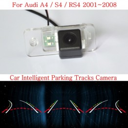 Car Intelligent Parking Tracks Camera FOR Audi A4 S4 RS4 HD CCD Night Vision Back up Reverse Camera / Rear View Camera