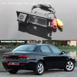 Car Camera FOR Alfa Romeo 156 / Rear View Back Up Camera / High Quality Car Parkig Camera / HD CCD With RCA Reverse Camera