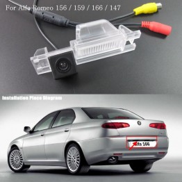 FOR Alfa Romeo 166 / Car Reverse Parking Camera / Rear View Camera / Reversing Back up Camera / Water-Proof HD CCD Night Vision