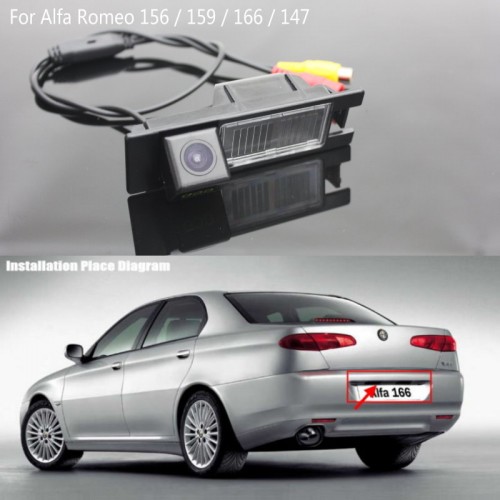 FOR Alfa Romeo 166 / Back up Reverse Camera / Rear View Camera / Car Reversing Parking Camera / Water-Proof HD CCD Night Vision