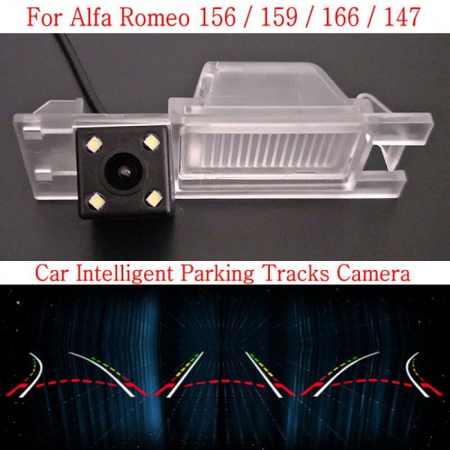 Car Intelligent Parking Tracks Camera FOR Alfa Romeo 156 / 159 / 166 / 147 HD Back up Reverse Camera / Rear View Camera