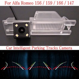 Car Intelligent Parking Tracks Camera FOR Alfa Romeo 156 / 159 / 166 / 147 HD Back up Reverse Camera / Rear View Camera