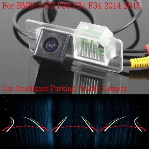 Car Intelligent Parking Tracks Camera FOR BMW 3 GT F30 F31 F34 2014 2015 / HD Back up Reverse Camera / Rear View Camera