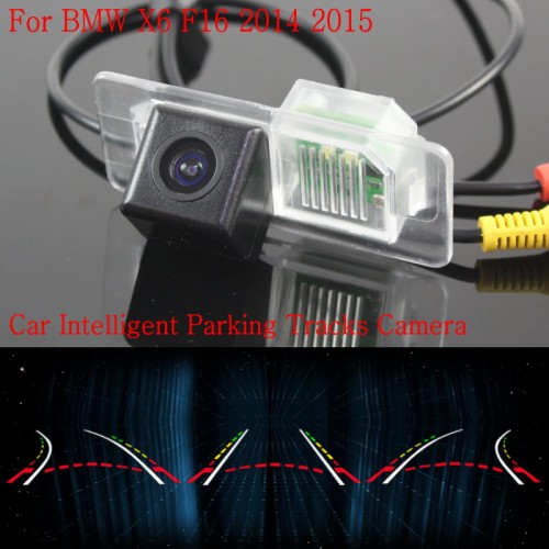 Car Intelligent Parking Tracks Camera FOR BMW X6 F16 2014 2015 / HD Back up Reverse Camera / Rear View Camera