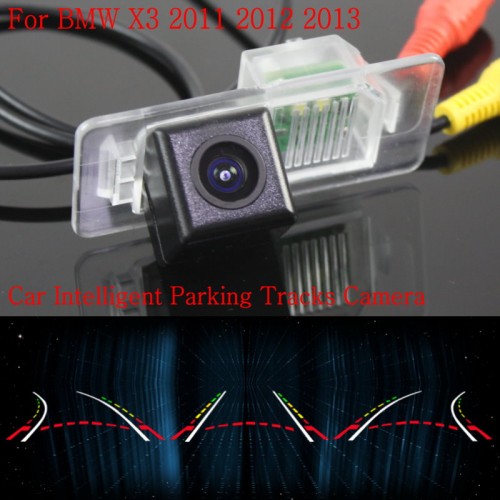 Car Intelligent Parking Tracks Camera FOR BMW X3 2011 2012 2013 / HD Back up Reverse Camera / Rear View Camera