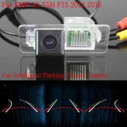 Car Intelligent Parking Tracks Camera FOR BMW X5 X5M F15 2014 2015 / HD Back up Reverse Camera / Rear View Camera