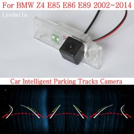 Car Intelligent Parking Tracks Camera FOR BMW Z4 E85 E86 E89 CCD Night Vision Back up Reverse Camera Rear View Camera