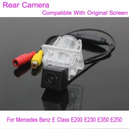 For Mercedes Benz E Class E200 E230 E350 E250 / RCA &amp; Original Screen Compatible / Car Rear View Camera / Back Up Reverse Camera