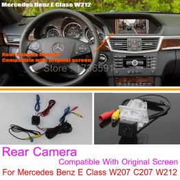 For Mercedes Benz E Class W207 C207 / RCA &amp; Original Screen Compatible Car Rear View Camera Sets Back Up Reverse Camera