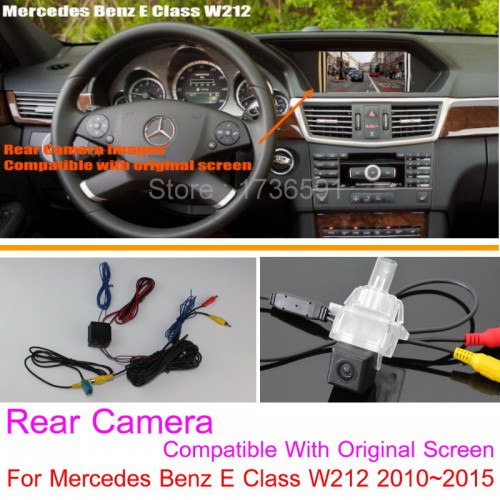 For Mercedes Benz E Class W212 2010~2016 RCA &amp; Original Screen Compatible / Car Rear View Camera Back Up Reverse Camera