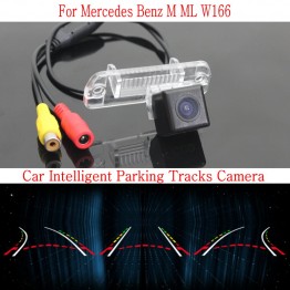 Car Intelligent Parking Tracks Camera FOR Mercedes Benz ML M Class MB W166 / HD Back up Reverse Camera / Rear View Camera