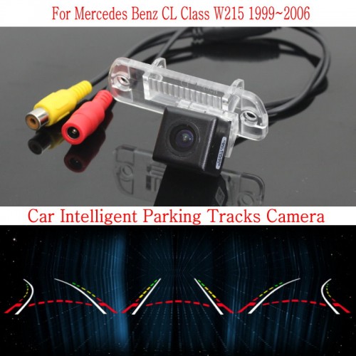 Car Intelligent Parking Tracks Camera FOR Mercedes Benz CL Class W215 1999~2006 / HD Back up Reverse Camera / Rear View Camera