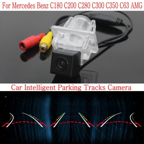 Car Intelligent Parking Tracks Camera FOR Mercedes Benz C180 C200 C280 C300 C350 C63 / Back up Reverse Camera / Rear View Camera