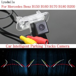 Car Intelligent Parking Tracks Camera FOR Mercedes Benz B150 B160 B170 B180 B200HD CCD Back up Reverse Rear View Camera