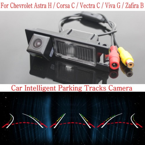 Car Intelligent Parking Tracks Camera FOR Chevrolet Astra H Corsa C Vectra C Viva G Zafira B / Reverse Rear View Camera