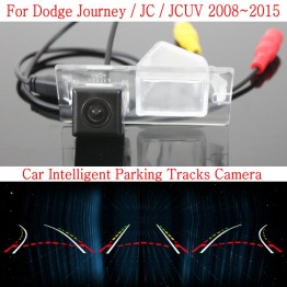 Car Intelligent Parking Tracks Camera FOR Dodge Journey / JC / JCUV 2008~2015 / HD Back up Reverse Rear View Camera