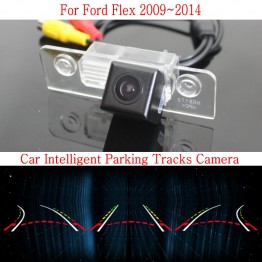 eHANGO Car Rear View Camera with 4 Pin to RCA Cable Bracket License Plate Lights Housing Mount for Ford Mondeo/Ford Fusion/Ford Fiesta/Ford Classic/Ford Ikon/Ford Flex 12 LED Angle 