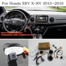 For Honda XRV X-RV 2013~2016 / RCA &amp; Original Screen Compatible / Car Rear View Camera Sets / HD Back Up Reverse Camera