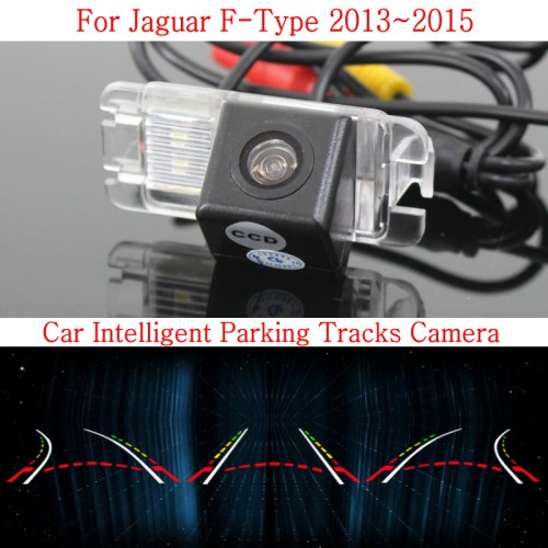 Car Intelligent Parking Tracks Camera FOR Jaguar F-Type 2013~2015 / HD Back up Reverse Camera / Rear View Camera