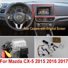 Car Rearview Camera Connect Original Screen FOR Mazda CX5 CX-5 CX 5 2015 2016 2017 Reverse Backup Camera RCA Adapter Connector