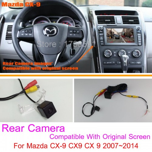 For Mazda CX-9 CX9 CX 9 2007~2014 / RCA &amp; Original Screen Compatible / Car Rear View Camera / Back Up Reverse Camera