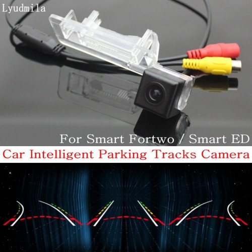 Car Intelligent Parking Tracks Camera FOR Smart Fortwo / Smart ED / HD CCD Back up Reverse Camera / Rear View Camera