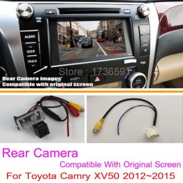 For Toyota Camry XV50 2012~2016 RCA Original Screen Compatible / Car Rear View Camera Sets / HD Back Up Reverse Camera