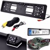 Universal Waterproof Europe License Plate Frame with 170 degree Wide Viewing Angle Rear View Camera