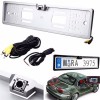 Universal Waterproof Europe License Plate Frame with 170 degree Wide Viewing Angle Rear View Camera