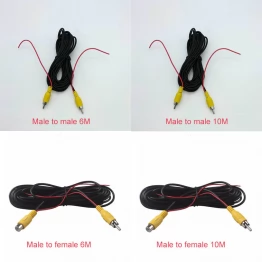 1pcs Reversing male and female video extension cable car camera car universal one machine screen lotus headband trigger