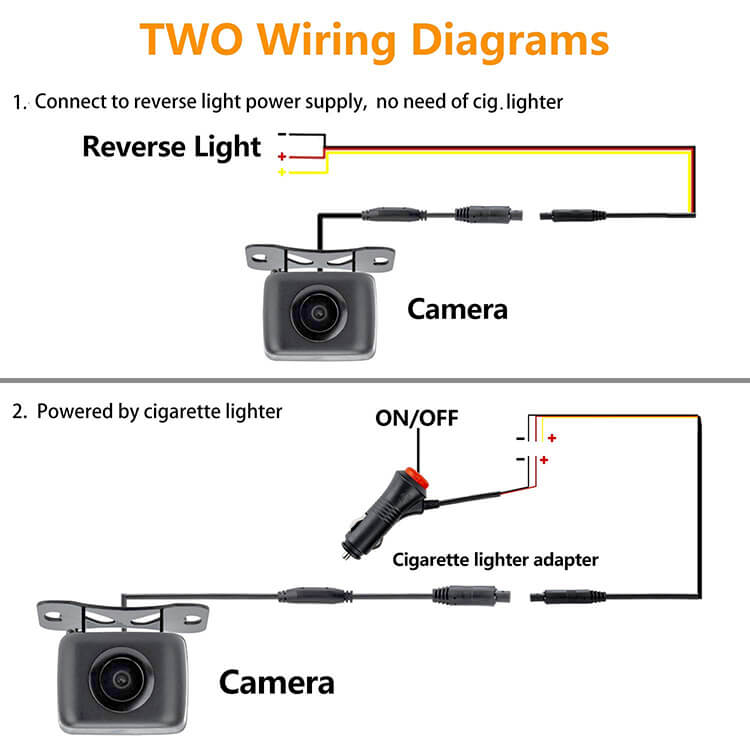 Wireless Backup Camera Wiring Diagram from www.reverse-cameras.com